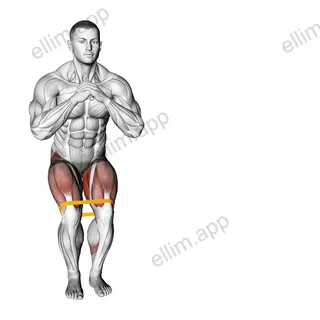 Resistance Band Lateral Walk exercise targeting Hips
