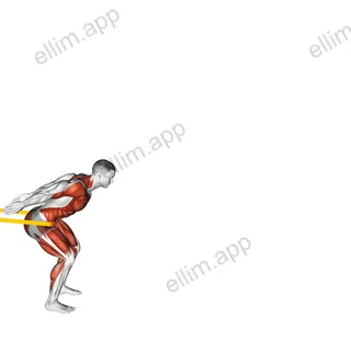 Resistance Band Long Jump exercise targeting Plyometrics