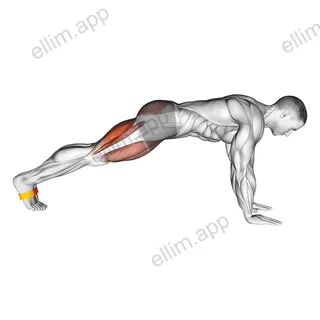 Resistance Band Plank March exercise targeting Thighs and Hamstrings