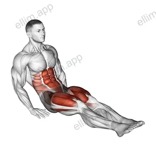 Reverse Crunch Kick exercise targeting Waist and Iliopsoas
