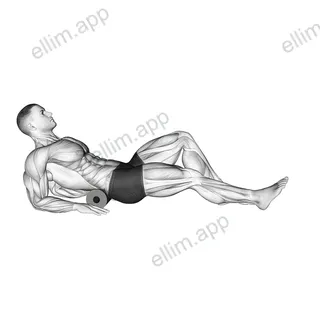 Roll Ball Lower Back exercise targeting Hips and Erector Spinae