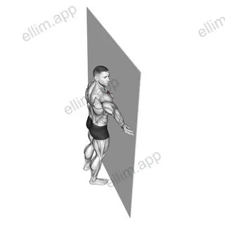 Roll Ball Pectorial Release exercise targeting Chest and Pectoralis Major Clavicular Head