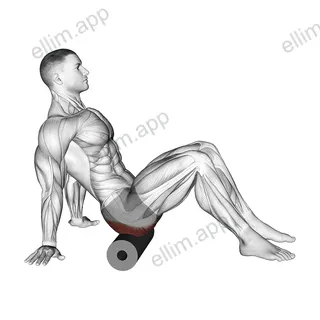 Roll Glutes Sitting on Floor exercise targeting Hips