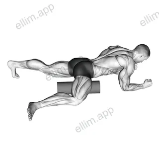 Roll Hip Stretch exercise targeting Hips and Gluteus Medius