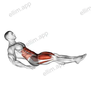 Seated In Out Leg Raise on Floor exercise targeting Iliopsoas and Quadriceps