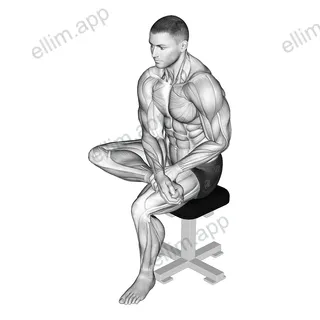 Seated Toe Flexor And Foot Everter Stretch exercise targeting Calves