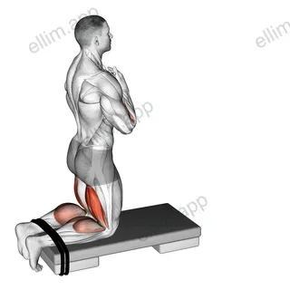 Self assisted Inverse Leg Curl exercise targeting Thighs
