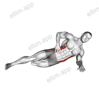 Side Bridge with Bent Leg exercise targeting Hips