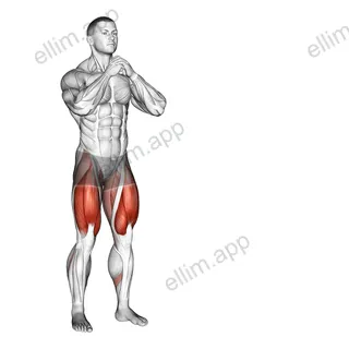 Side Lunge exercise targeting Gluteus Maximus and Quadriceps