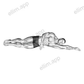 Side Lying Floor Stretch exercise targeting Back and Latissimus Dorsi