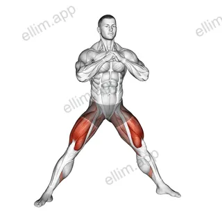 Side Split Squat exercise targeting Thighs