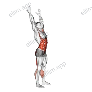 Side-to-Side Toe Touch exercise targeting Waist
