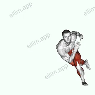 Skater Hops exercise targeting Cardio