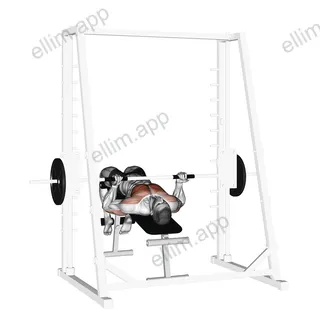 Smith Decline Reverse grip Press exercise targeting Chest