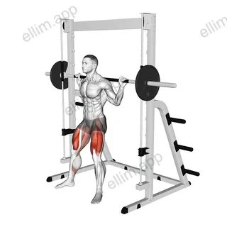 Smith Sumo Chair Squat exercise targeting Hips