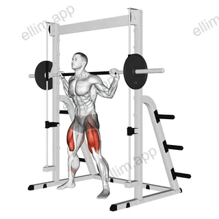 Smith Sumo Squat exercise targeting Hips and Gluteus Maximus
