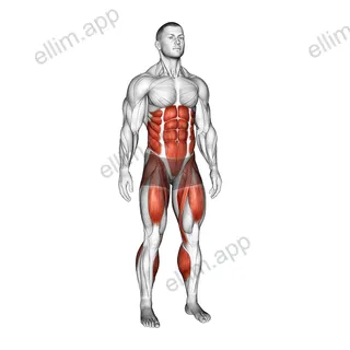 Standing Air Bike exercise targeting Waist