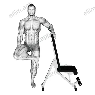 Standing Leg Resting Hip Stretch exercise targeting Hips