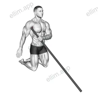 Stick Subscapularis Muscle Relax exercise targeting Stretching
