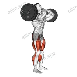 StrongMan Front Chest Squat exercise targeting Hips and Thighs