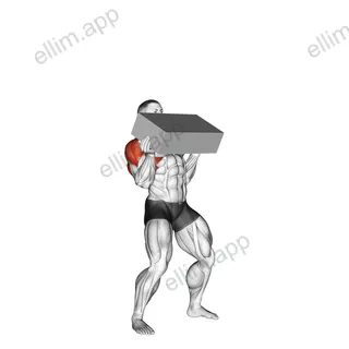 StrongMan Iron Block Press exercise targeting Shoulders