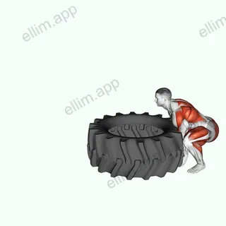 StrongMan Tire Flip exercise targeting Weightlifting
