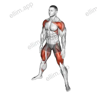 Sumo Air Squat exercise targeting Hips