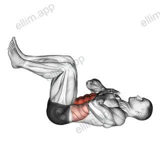 Tuck Crunch exercise targeting Waist and Rectus Abdominis