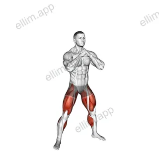 Wide Stance Jump Squat to Narrow Stance Jump Squat exercise targeting Hips