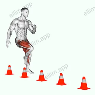 ZigZag Hopes exercise targeting Plyometrics